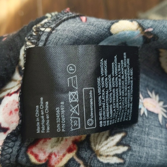 GP&J Baker X H&M Floral & Bird Tunic Dress Cottage Whimsy Garden - Women's 2 - Picture 5 of 6